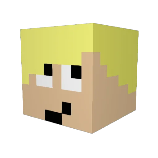 monstergamer26 Minecraft avatar head, 3D render