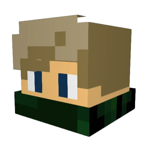 monsterkil8397 Minecraft avatar head, 3D render
