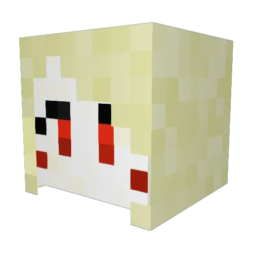 monstermonixx Minecraft avatar head, 3D render