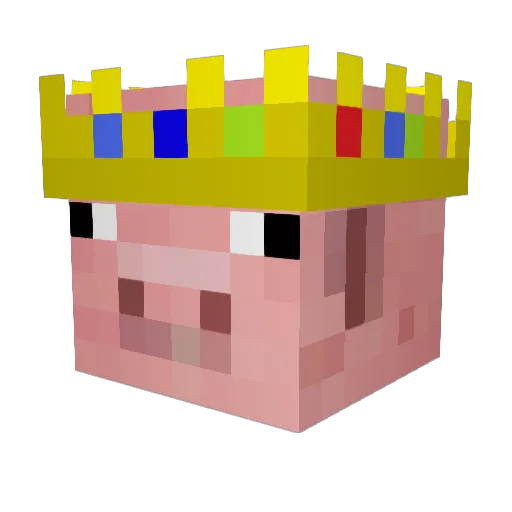 monstermus Minecraft avatar head, 3D render
