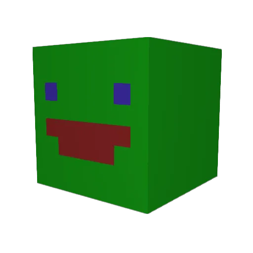 monsterpeen Minecraft avatar head, 3D render