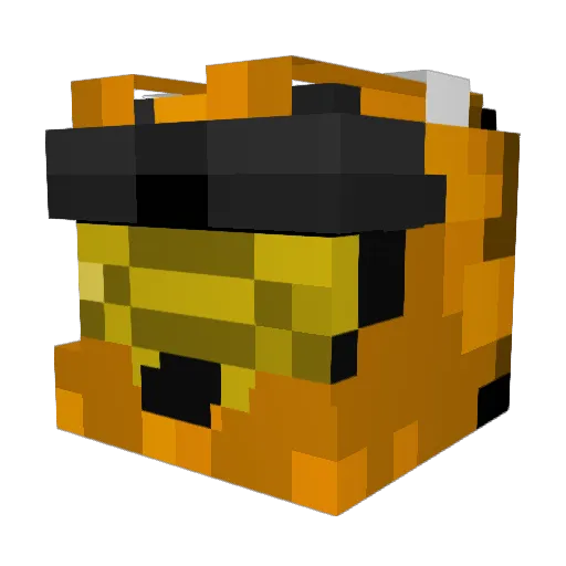 monsterror Minecraft avatar head, 3D render