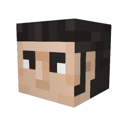 monstrethomas Minecraft avatar head, 3D render
