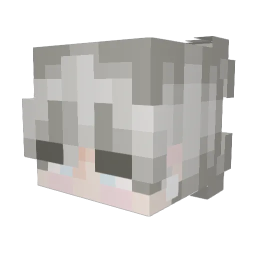 monstronaut Minecraft avatar head, 3D render