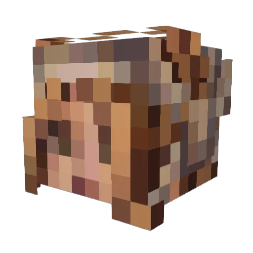 monstrua Minecraft avatar head, 3D render