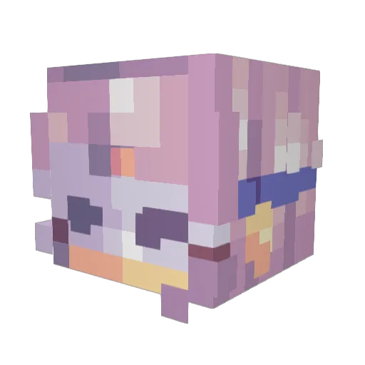 monstuhs Minecraft avatar head, 3D render