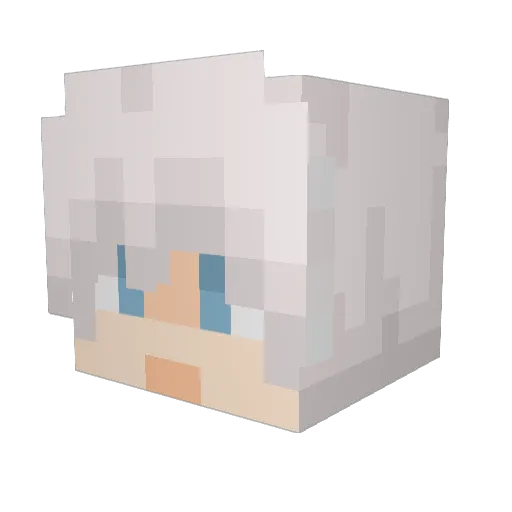 montagnani Minecraft avatar head, 3D render