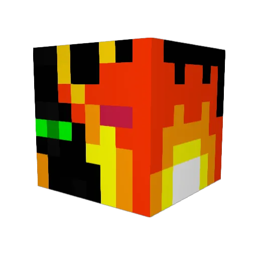 montarque Minecraft avatar head, 3D render