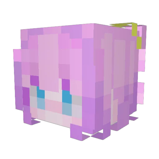 monte0728 Minecraft avatar head, 3D render