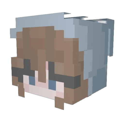 monte332 Minecraft avatar head, 3D render