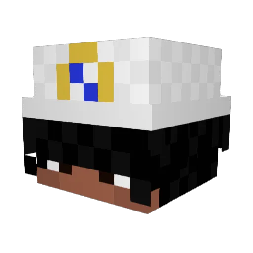 monteziak777 Minecraft avatar head, 3D render