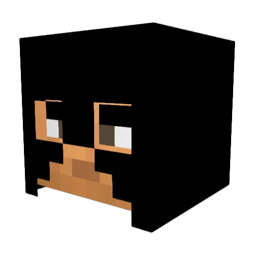 montgomery__ Minecraft avatar head, 3D render