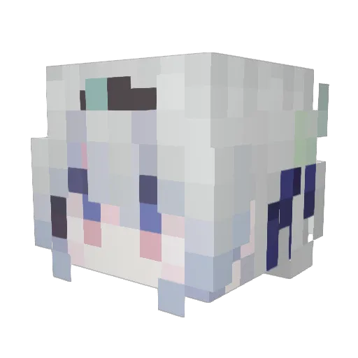 month2009 Minecraft avatar head, 3D render