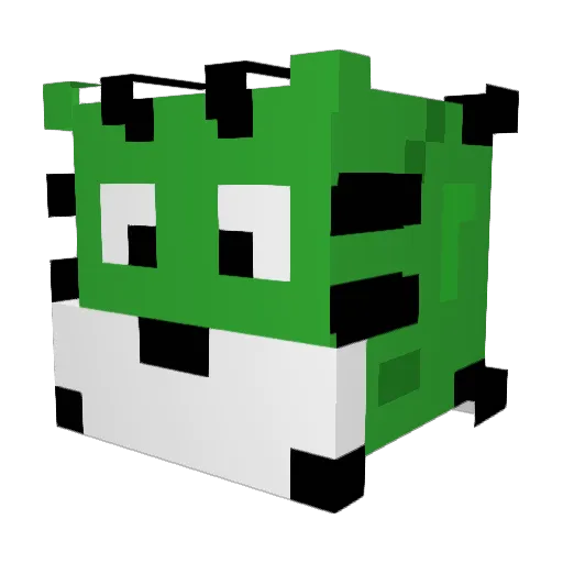 monti__ Minecraft avatar head, 3D render