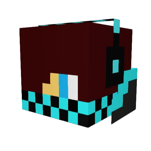 monty235 Minecraft avatar head, 3D render