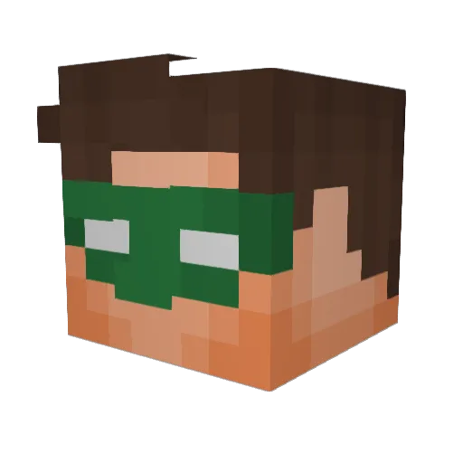 monty3610 Minecraft avatar head, 3D render