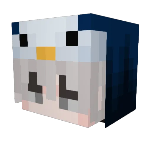 montyboy_ Minecraft avatar head, 3D render