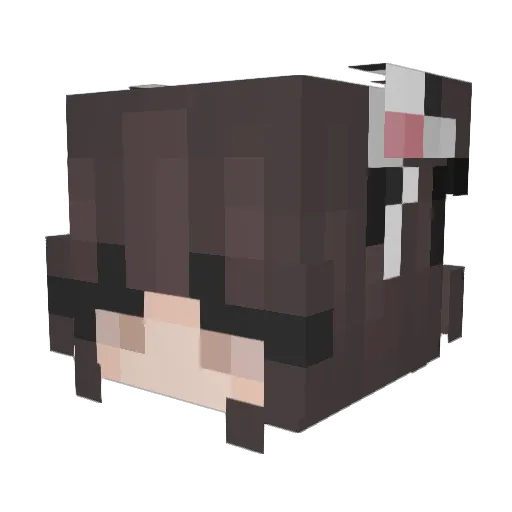 montysus Minecraft avatar head, 3D render