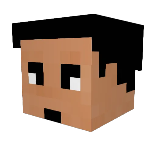 moo_moo7 Minecraft avatar head, 3D render