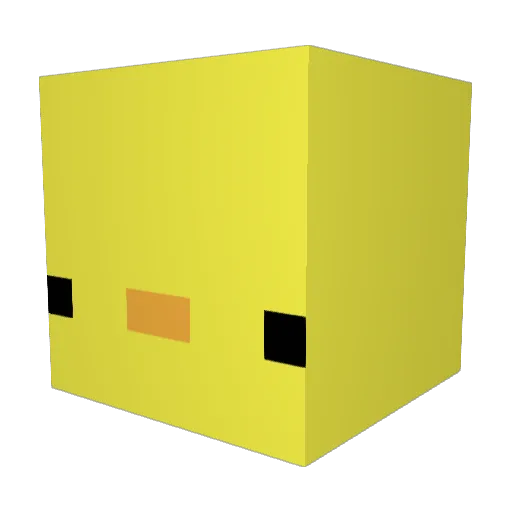 moobiies Minecraft avatar head, 3D render