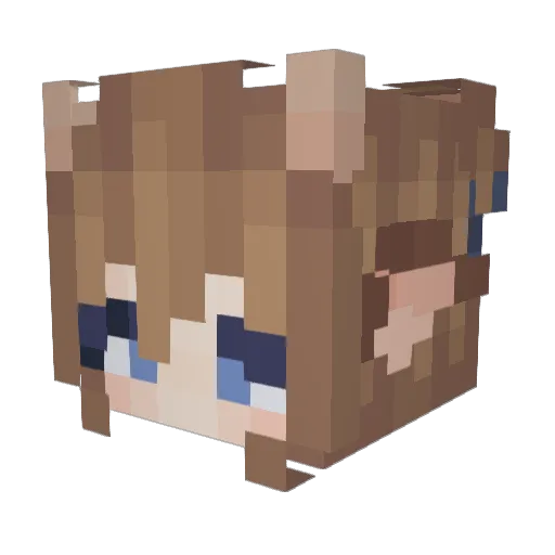 moobloome Minecraft avatar head, 3D render