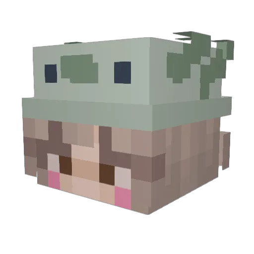 moochi_moochi Minecraft avatar head, 3D render