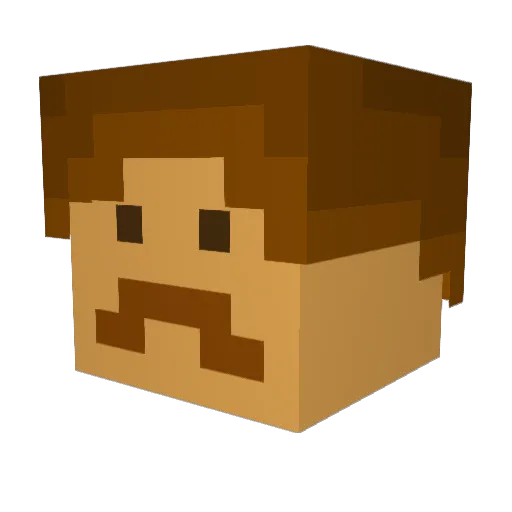 moochman1225 Minecraft avatar head, 3D render