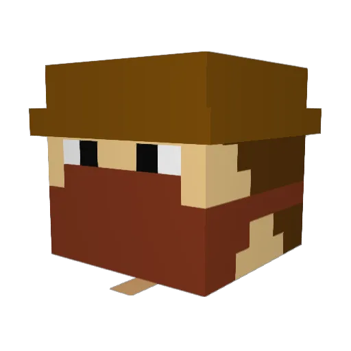 moocow221 Minecraft avatar head, 3D render