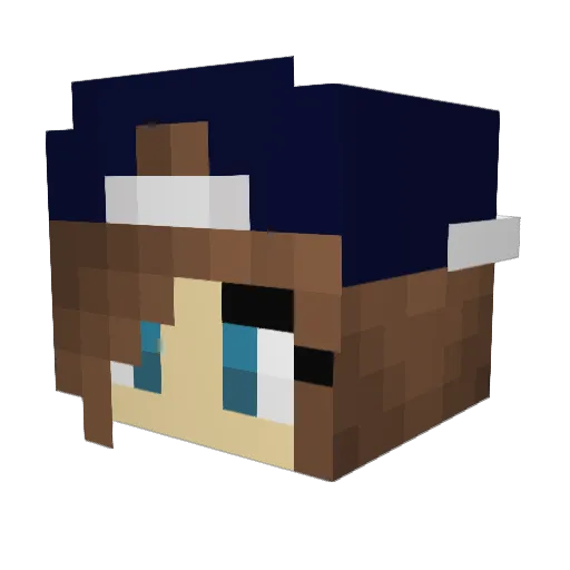 moocow7676 Minecraft avatar head, 3D render