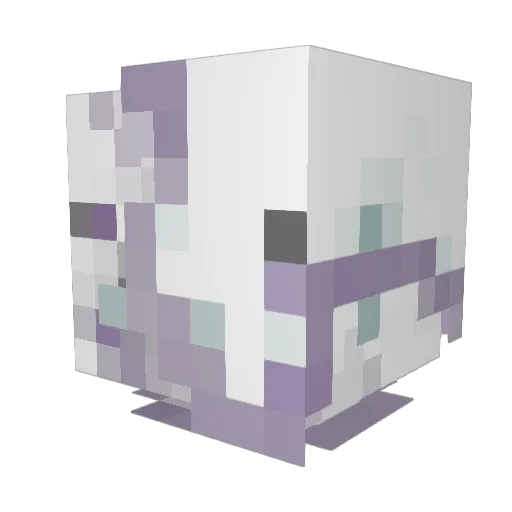 moocowtdm Minecraft avatar head, 3D render
