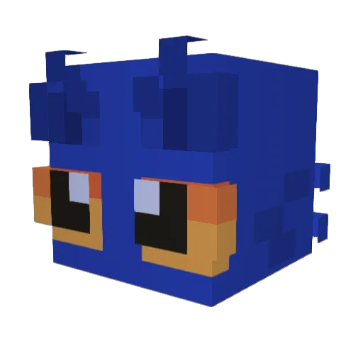 moocwii Minecraft avatar head, 3D render