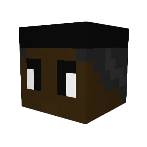 moodayee Minecraft avatar head, 3D render