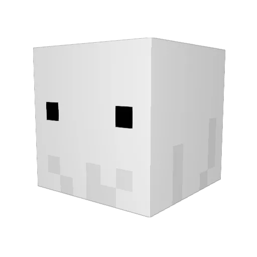 mooddyy Minecraft avatar head, 3D render