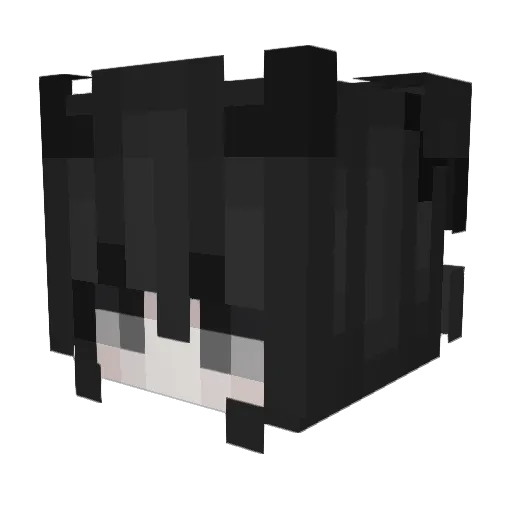 moody_bloo Minecraft avatar head, 3D render