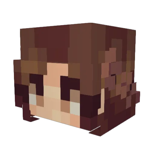 moodymcbooty Minecraft avatar head, 3D render