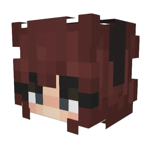 moofieex Minecraft avatar head, 3D render