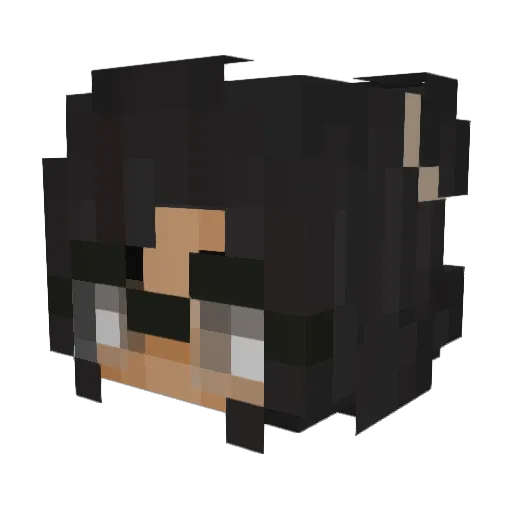 moofn Minecraft avatar head, 3D render