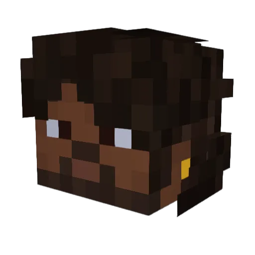 moog212 Minecraft avatar head, 3D render