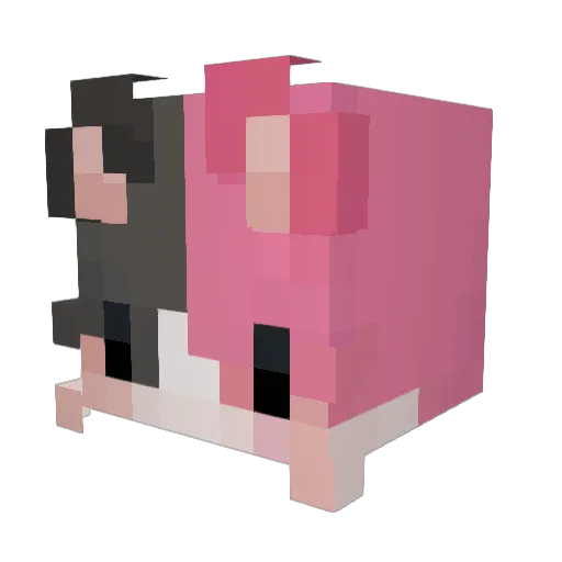 moogie_e Minecraft avatar head, 3D render