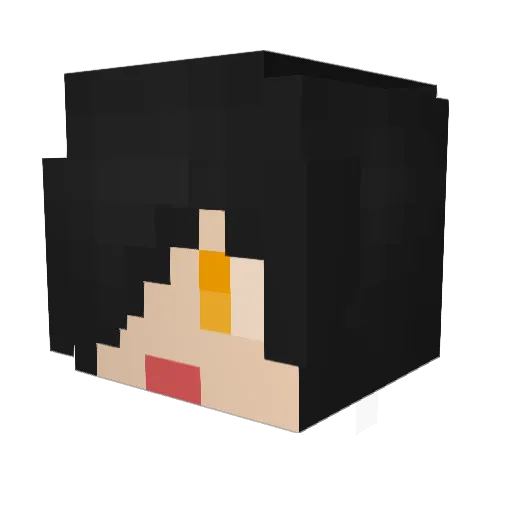 moogier Minecraft avatar head, 3D render