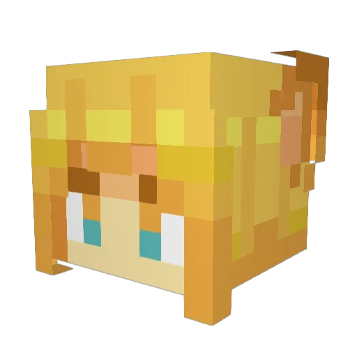 mooglemox Minecraft avatar head, 3D render