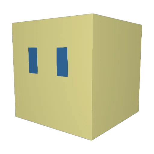 moogn Minecraft avatar head, 3D render