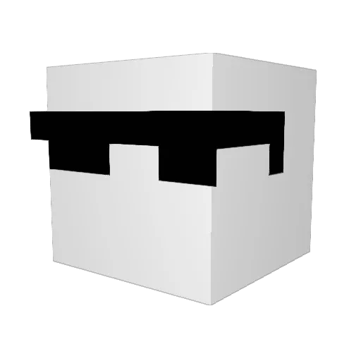 moohg_ Minecraft avatar head, 3D render