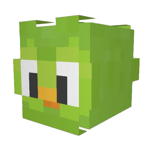 mooitsme Minecraft avatar head, 3D render