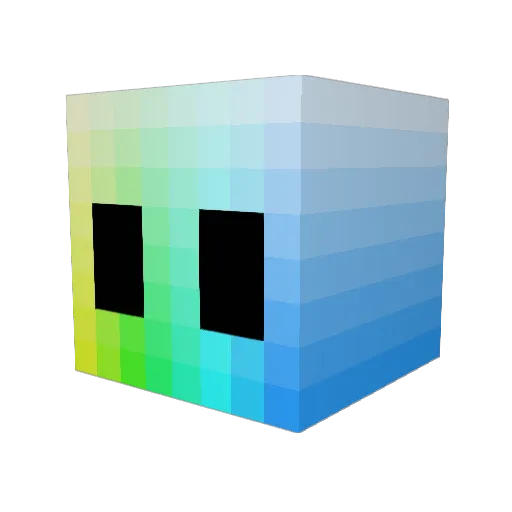 mookboo Minecraft avatar head, 3D render