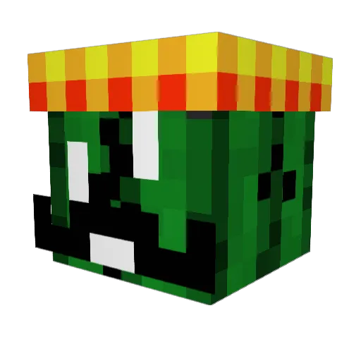 mookow01 Minecraft avatar head, 3D render