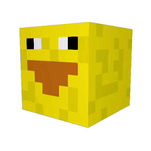 moolillie Minecraft avatar head, 3D render