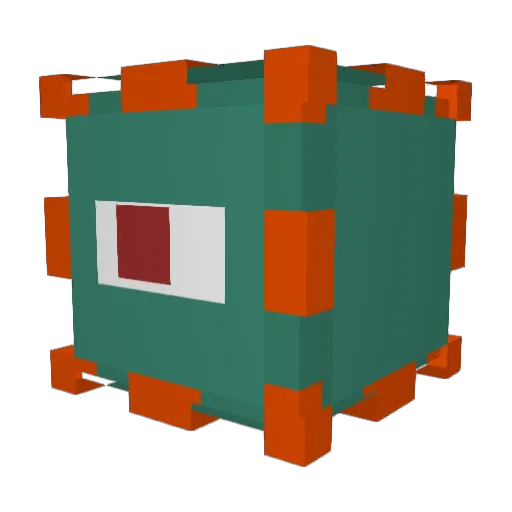 moomags Minecraft avatar head, 3D render