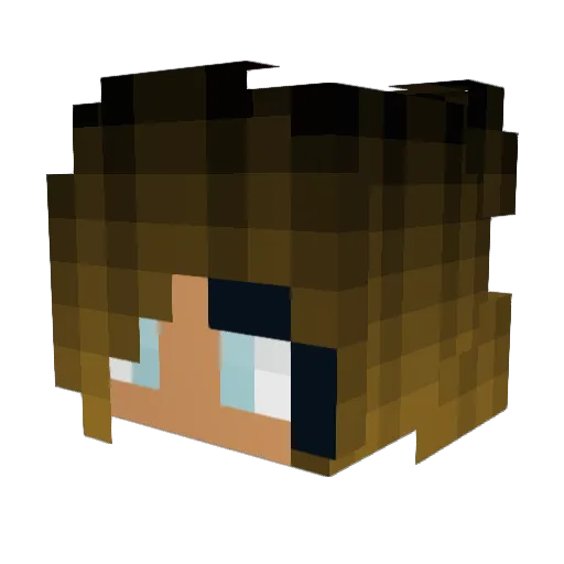 moomie_inc Minecraft avatar head, 3D render