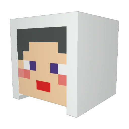 moomin0619 Minecraft avatar head, 3D render